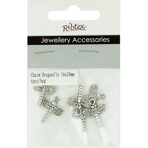 Metal Alloy Dragonfly Charms